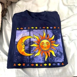 Oversized Sun & Moon Tshirt